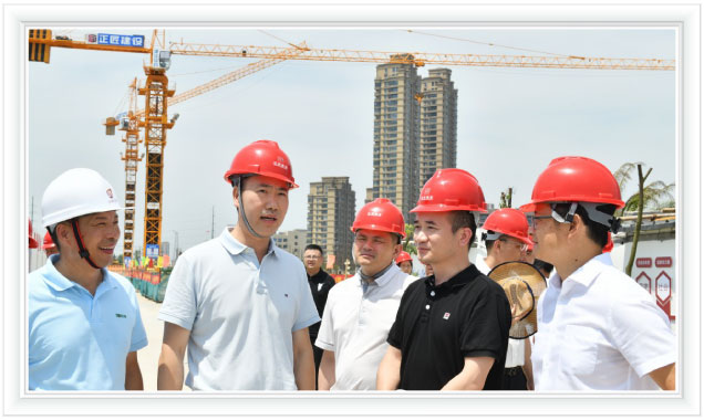 瑞安市麻胜聪书记、张榜桃常务副市长、连正坚常委等领导莅临松田项目指导工作